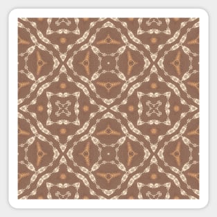 Earthy Tones Textures Navajo , Kilim , Aztec Pattern Sticker